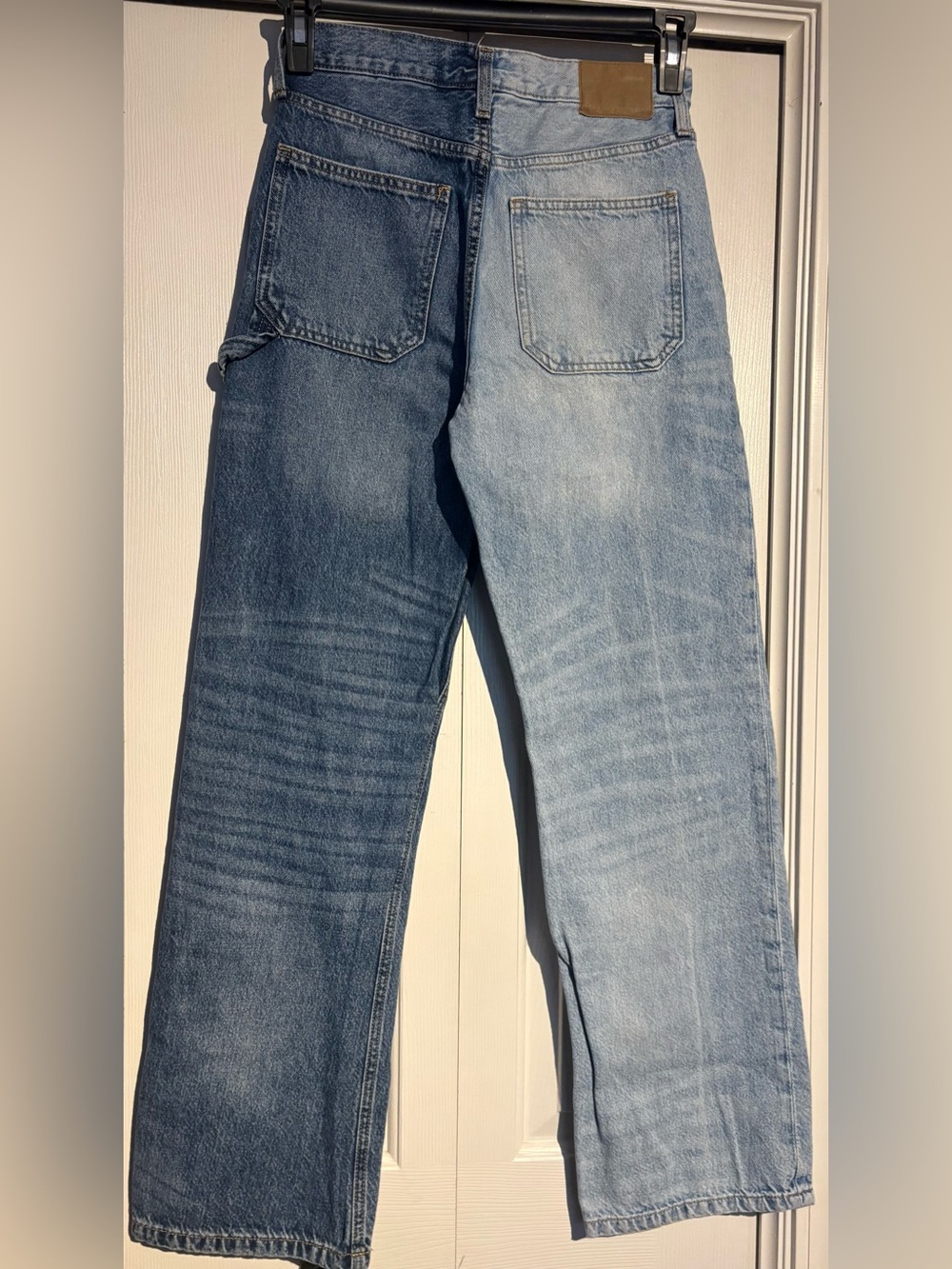 Aeropostale 90’s Baggy Two-Tone Blue wide leg Jeans - Picture 4 of 7